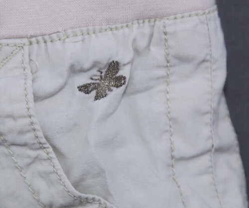 Girl's Arizona Jeans Cargo Capri Pants Beige Flex Waistband Size 12R (25x14 ) - Picture 4 of 9