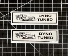 DYNO TUNED - Pair of New Vintage 1960's Racing Sticker Decal NHRA Chevy Pontiac