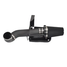 Black 4" Cold Air Intake Kit+Heat Shield For 99-06 Chevy GMC V8 4.8L/5.3L/6.0L