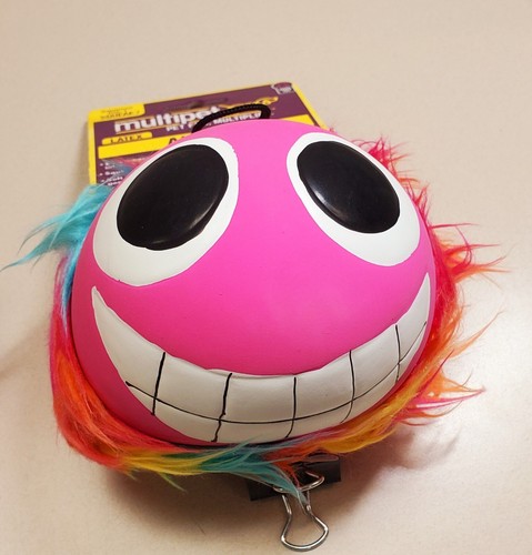 DOG TOY SQUEAKY HAPPY ALBERT FACE- 20 PACK ASST. - Picture 5 of 6