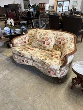 Vintage Ralph Lauren Settee with Mahogany frame