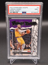 LeBron James - 2021-22 Panini NBA Hoops - PRIME TWINE #8 - PSA 9 MINT - Lakers