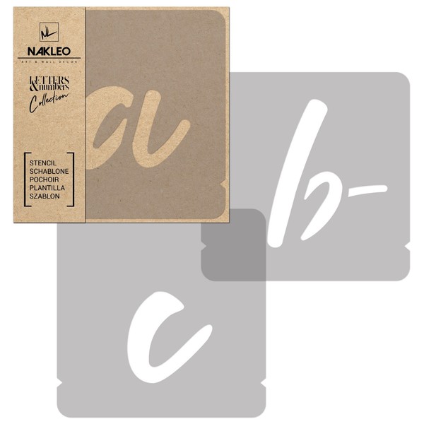 Malschablonen // Buchstaben & Ziffern // 14 Cm // Handschrift Klein // Set 42-image