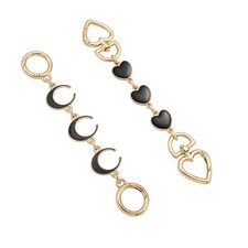 Anbys 2Pcs Bag Extender Chain Purse Strap Extenders for Handbags Purse Extender
