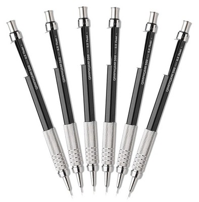 Pentel GraphGear 500 Automatic Drafting Pencil 0.5mm Black Pack of 6