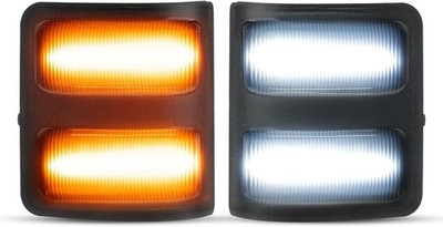 Plug & Play LED Mirror Lights with Dual Color Switchback for Super Duty Mirrors
