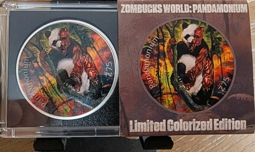 2024 ZOMBUCKS PANDAMONIUM Colorized 1oz. Silver Round-Ltd. Ed.