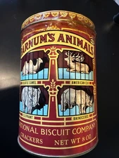 Vintage 1979 Nabisco Barnum's Animal Crackers Factory Sealed Tin