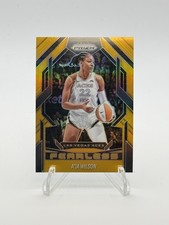 2025 Panini Prizm WNBA A'Ja Wilson Fearless #3 Gold Prizm #2/10 MVP!