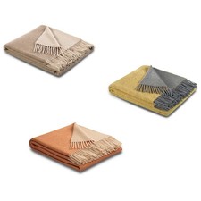 BIEDERLACK Kaschmir Wohndecke Plaid Kuscheldecke Sofadecke Wendedecke