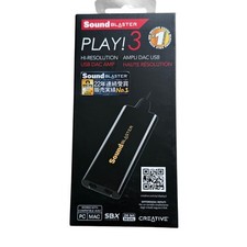 Creative Sound Blaster PLAY 3 USB DAC Amp External Sound Card SB1730 Black