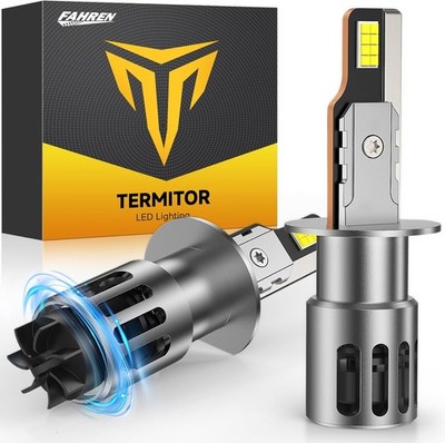 Fahren H1 LED Headlight Bulb 30000LM Super White Bright High/Low Lamp Beam 6500K