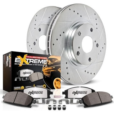 POWER STOP K13736 Z36 TRUCK & TOW BRAKE UPGRADE KIT WITH POWDER COATED CALIPERS