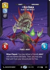 Old Daka Prestige Foil - LOF 1072 NM - Star Wars Unlimited
