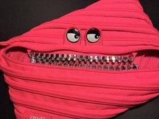 ZIPIT GRILLZ Party Monster JUMBO Pouch/Pencil Case - Dazzling Pink