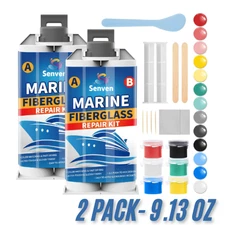Gel Coat Repair Kit for Boats (White), Marine Fiberglass Repair Kit, Fiberglass.