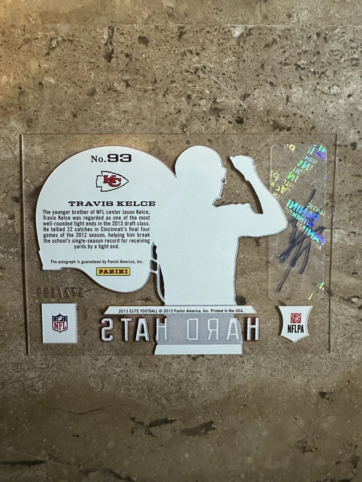 2013 Panini Elite - Rookie Hard Hats Travis Kelce #93 Signatures /199 (AU, RC) - Image 2 of 2