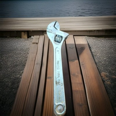 Vintage RIDGID Tools 8'' Adjustable Wrench No. 708 Ridge Tool Co. Made In USA