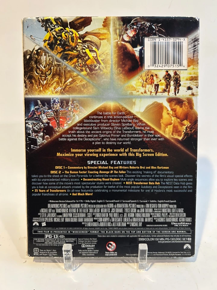 Transformers: Revenge of the Fallen (DVD, 2-Disc Special Edition) BRAND NEW - Image 2 of 2