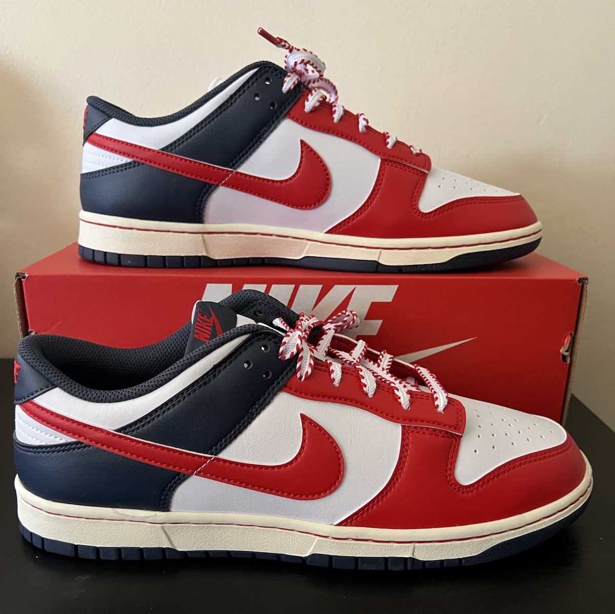 Nike Dunk Low Retro Sneakers Boston Red Sox Blue/Red/White Men's