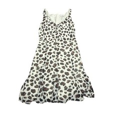 Kate Young for Target Leopard Print V-Neck Sleeveless Fit & Flare Dress Size 8