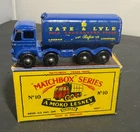Vintage Original Boxed Lesney Matchbox #10 Foden Sugar Container Die-Cast Car