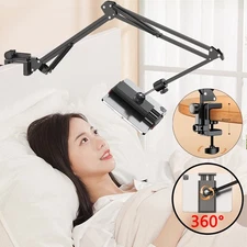 Universal 360° Rotating Long Arm Tablet Stand Phone Holder Lazy Bed Desk Mount