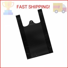 LazyMe T Shirt Bags Grocery Plastic Bags with Handles Shopping Bags in Bulk Rest