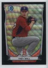 2014 Bowman Draft Top Prospects Chrome Black Wave Refractor Trey Ball 2f9