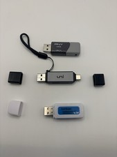 Lot of USB Flash Drive  Card Readers   PNY 128GB USB 3.0  SD/microSD Readers