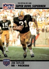 1990-91 Pro Set Super Bowl XXV Silver Anniversary Commemorative #132 Jim Taylor