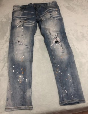 Men s DSQUARED 2 BROTHERS Distressed Denim #54 Waist 37 Inseam 29