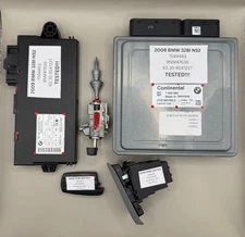 07 - 11 BMW 328i E90 91 N52 ECU DME ENGINE COMPUTER CAS MODULE KEY IGNITION SET