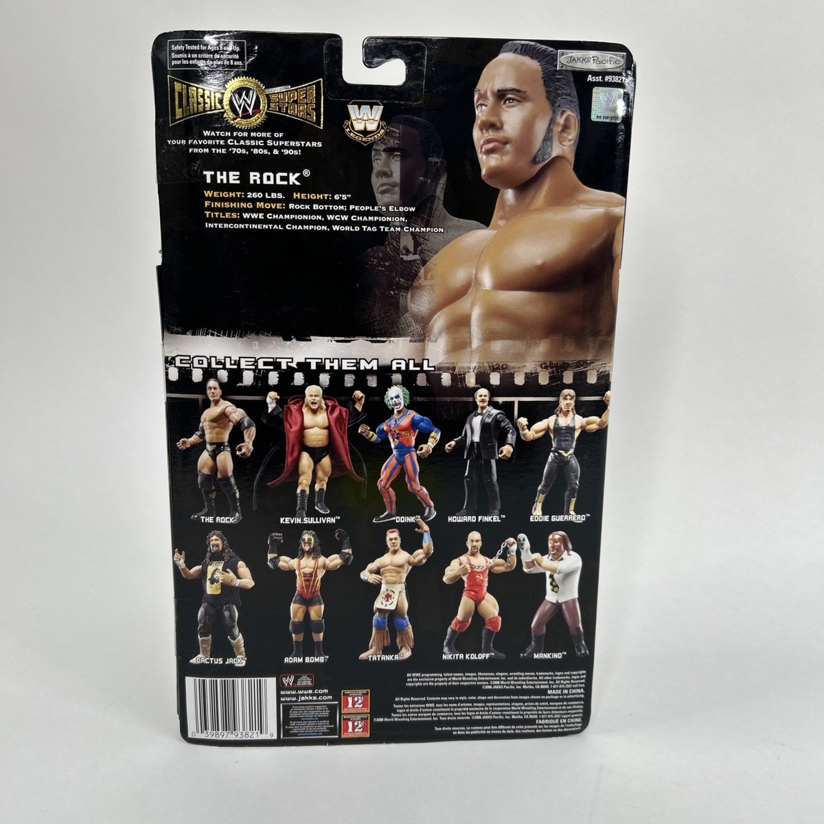 Jakks Pacific WWE Classic Superstars Series 20 the Rock Action