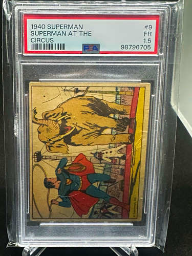 1940 Gum Inc Superman #9 Superman At The Circus — PSA 1.5