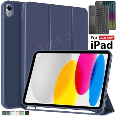Touchpad QWERTZ Tastatur für iPad 11th 10th 9th 8th 7th Gen Air Pro 11 mit Hülle