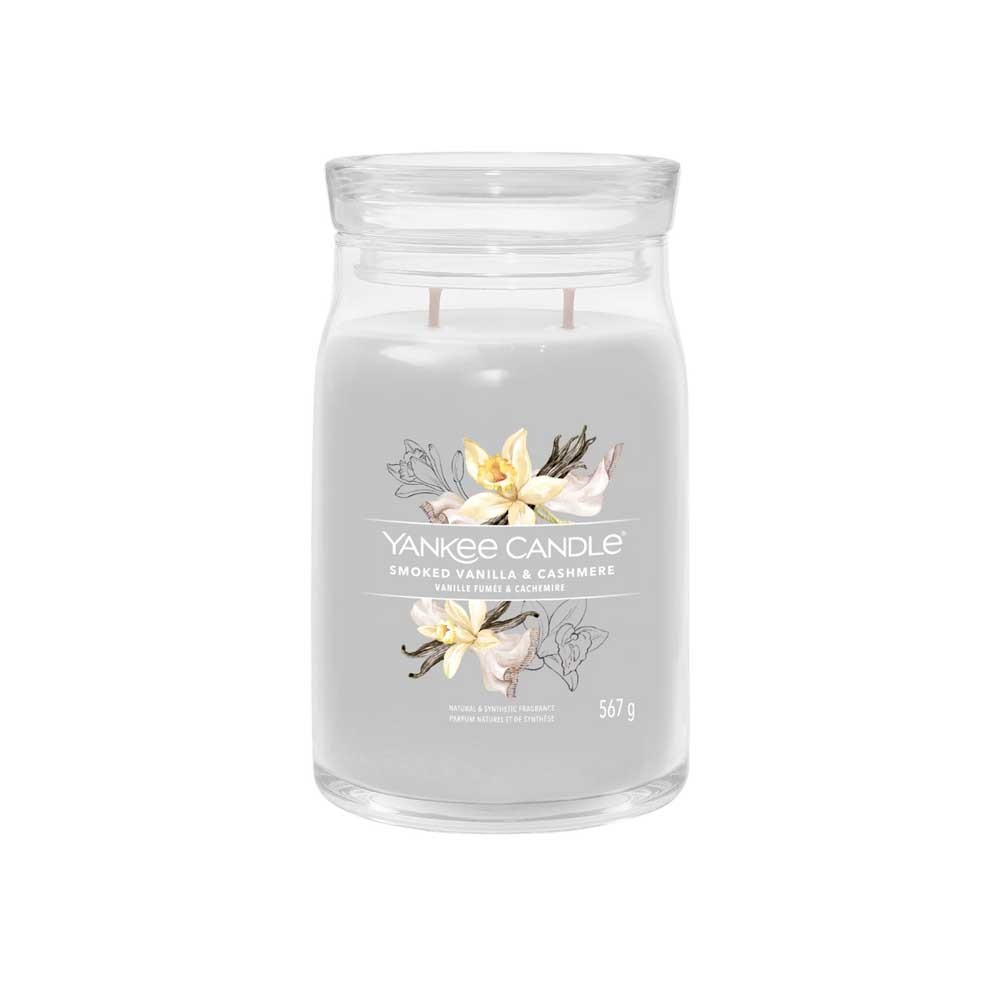 YANKEE CANDLE CANDELA GRANDE SIGNATURE SMOKED VANILLA & CASHMERE