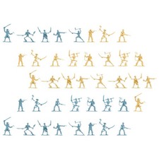 100 Pcs Mini People Figures Pirate Soldier Model Tiny Toy Soldiers