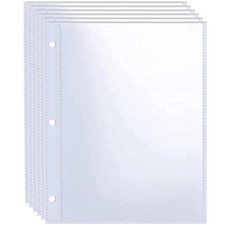 WITHYU 40 Pack 80 Pockets 5x7'' Photocard Sleeves A5 3 Mini Ring Binder 5x7"