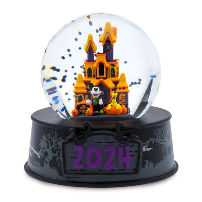 Disney Halloween 2024 Schneekugel - Mickey & Pluto Offizielles Geisterhaus Selten
