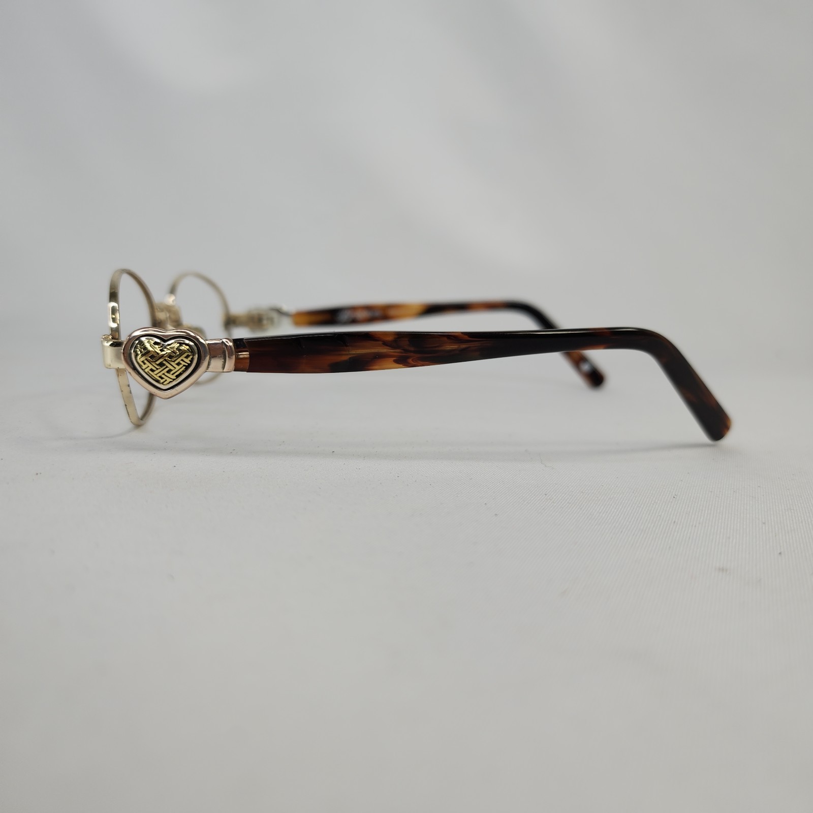 Brighton Princess of Hearts Glasses Frames SG828 Tortoise Gold Oval 49-17-135 thumbnail 7