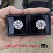 US Round Cut 1-10pcs Moissanite Loose D Color 0.5-3ct GRA VVS1 Wholesale Price