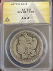 RARE! 1878 P Morgan Silver Dollar REV 1879 ~ IMAGINE THE HISTORY 90% Silver $1