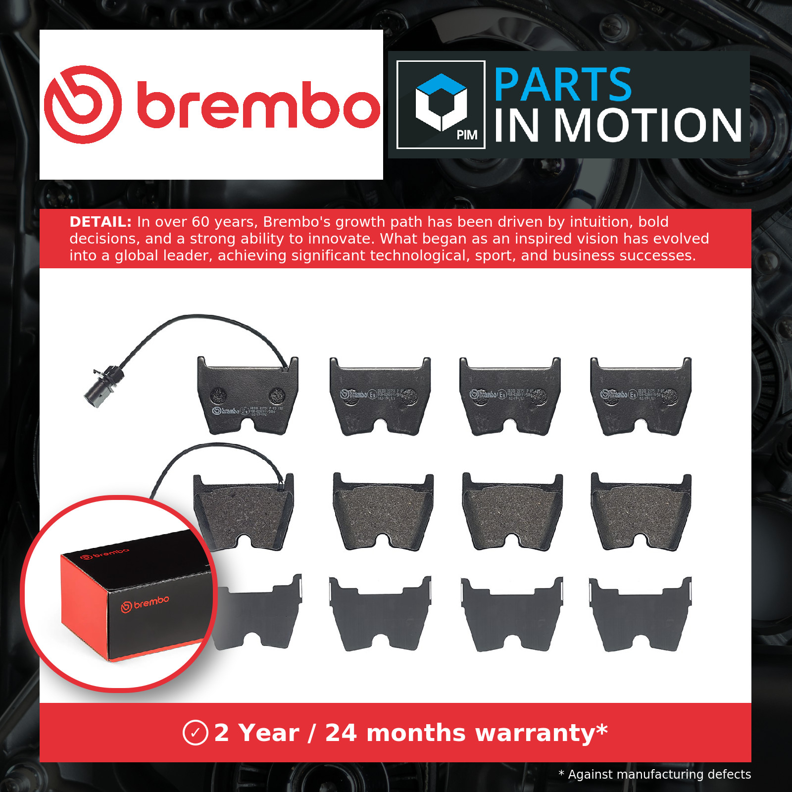 Brake Pads Set Front Brembo P85132 4S0698151 4S0698151B 4S0698151J 8E0698151Q - Image 6