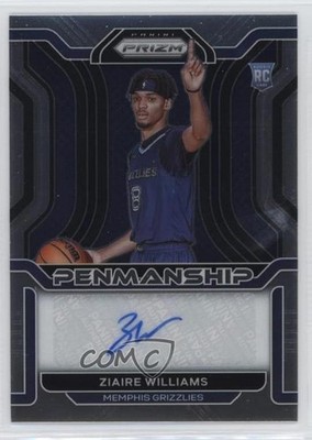 2021-22 Panini Prizm Rookie Penmanship Ziaire Williams #RP-ZWL Auto RC 1l2