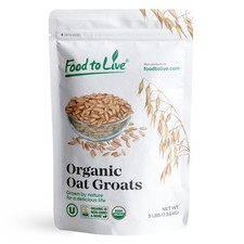 Organic Steel Cut Oats Non-GMO Cereal, Kosher, Vegan, Bulk by Food to Live