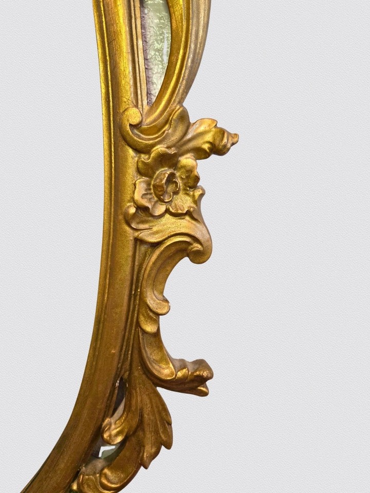 Vintage Palladio Italy Rococo Gilded Wall Mirror Ornate Gold 48.5
