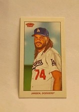 2021 Topps T206 Mini Wave 2 American Beauty Back SSP Kenley Jansen Dodgers PR=10