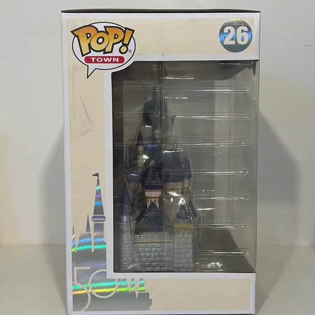 Disney 50th Anniversary Cinderella & Mickey Pop Town Figure, New