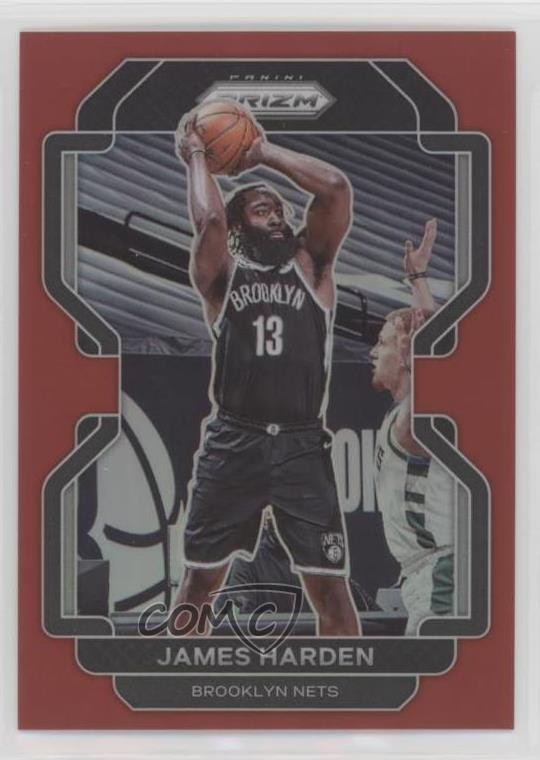 2021-22 Panini Prizm Red Prizm 206/299 James Harden #44 0rc7